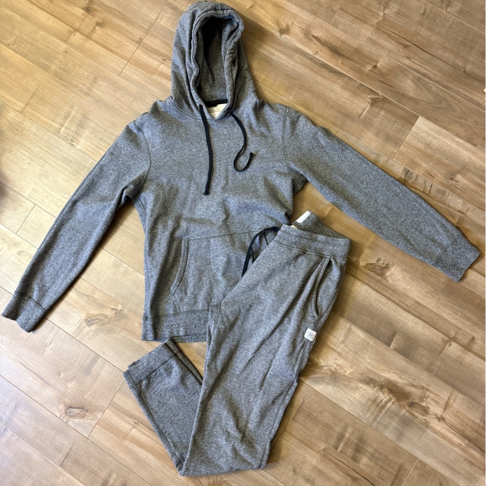 Reigning Champ Gray Hoodie and Sweatpants Set Men Size M